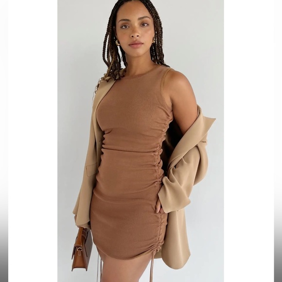 Princess Polly Lioness Mini Ruched Dress - Picture 1 of 3